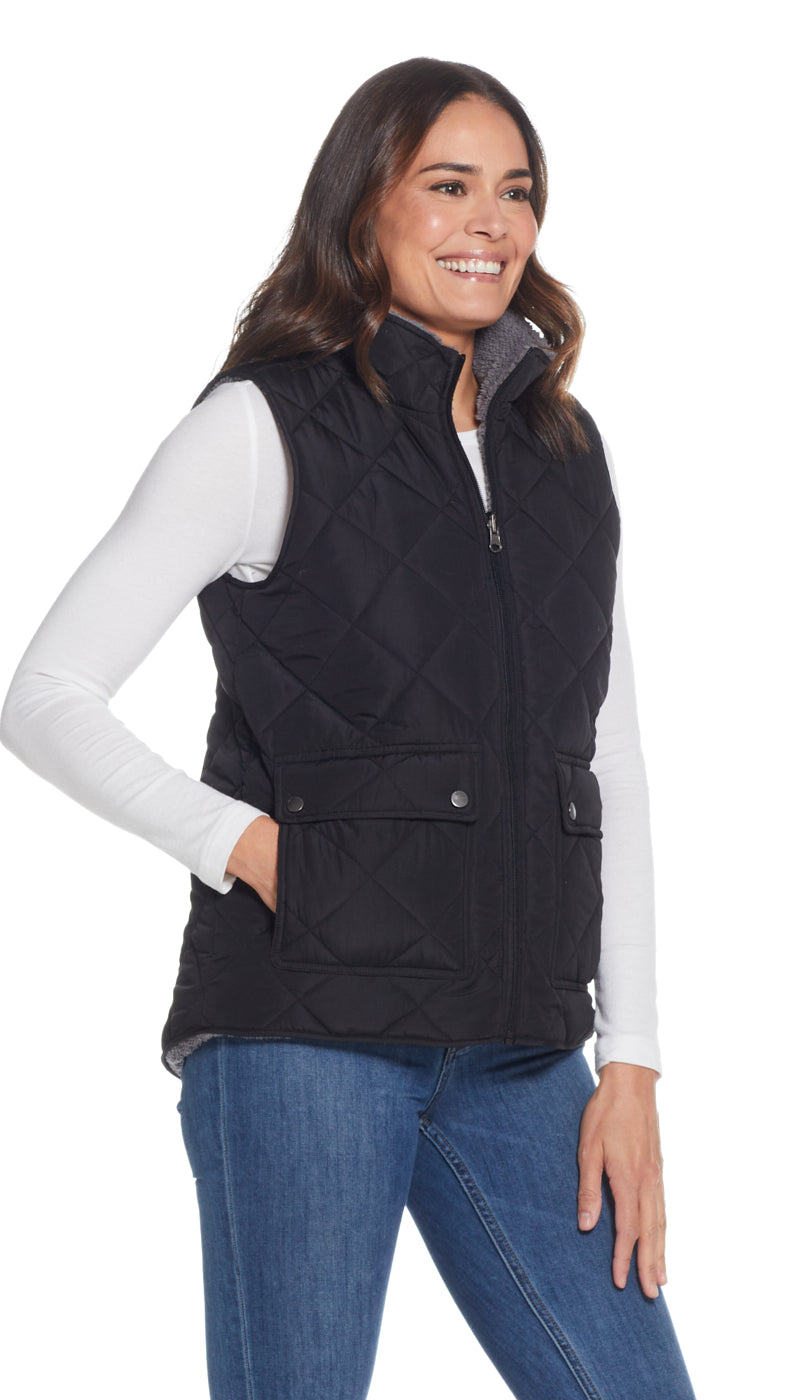 REVERSIBLE FLEECE VEST