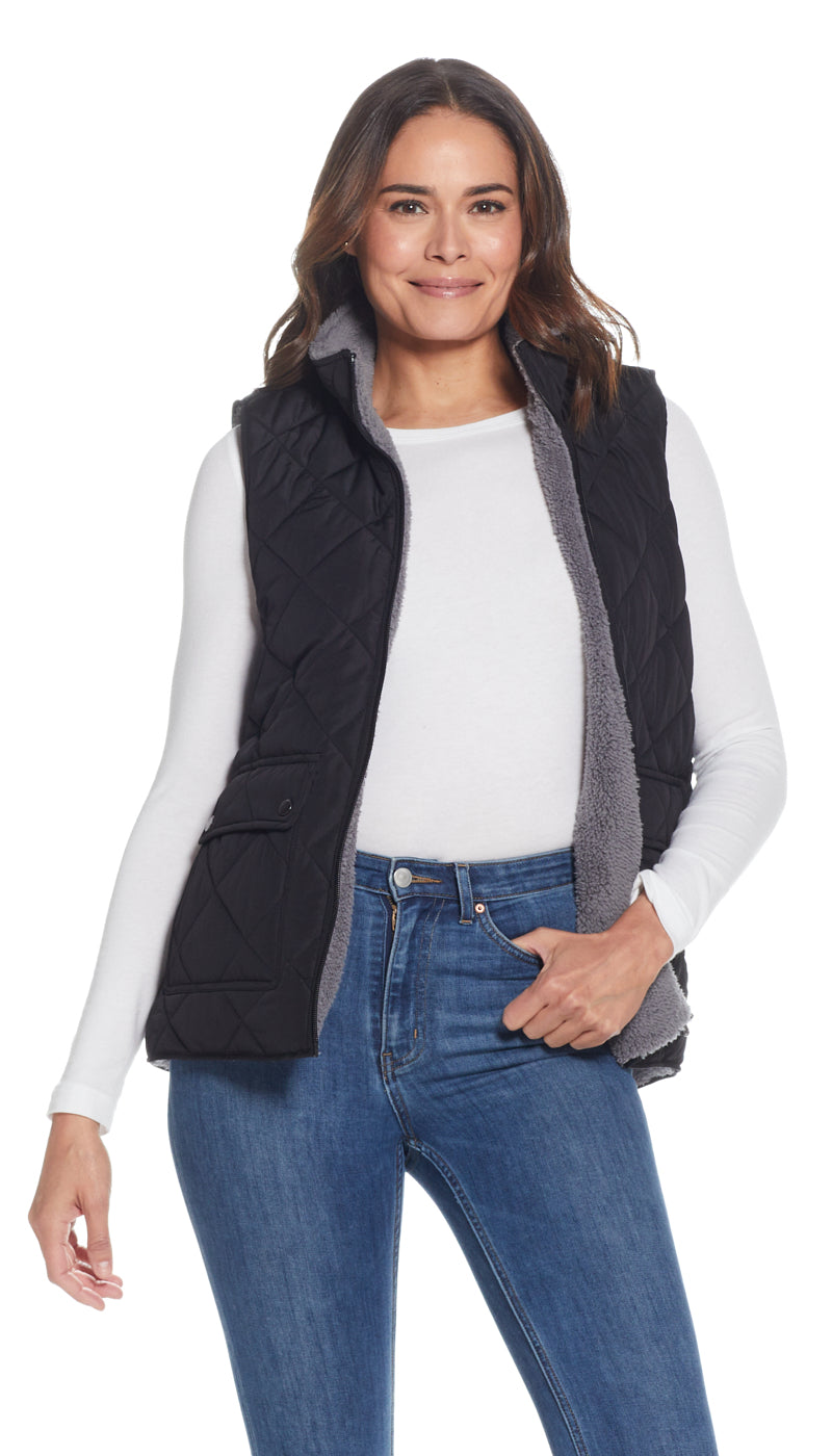 REVERSIBLE FLEECE VEST