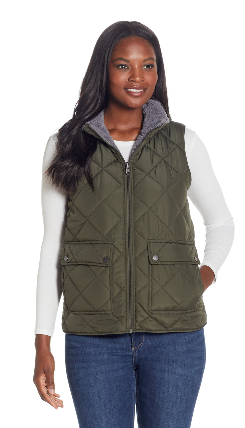 REVERSIBLE FLEECE VEST