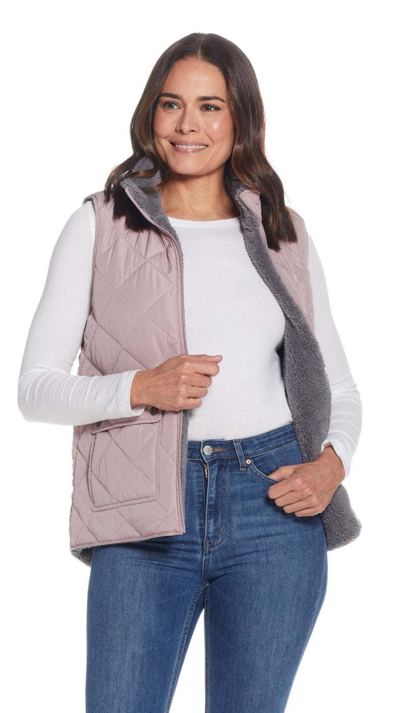 REVERSIBLE FLEECE VEST