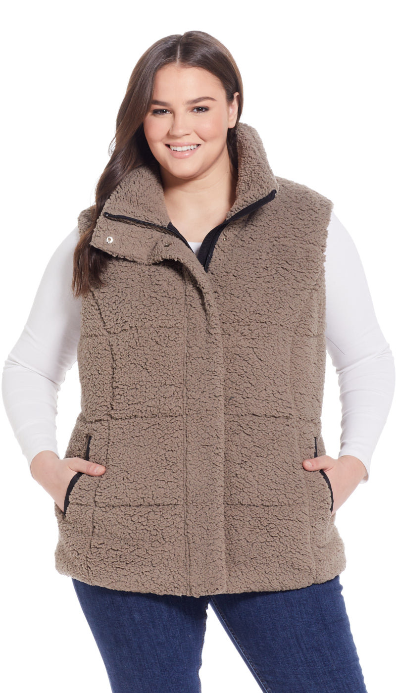 FLEECE PUFFER VEST