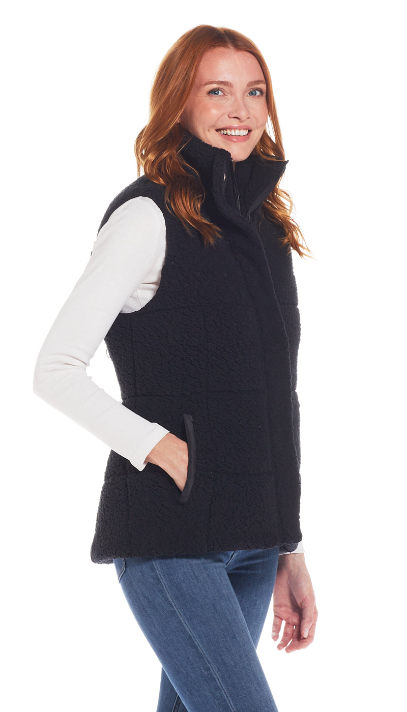 FLEECE PUFFER VEST