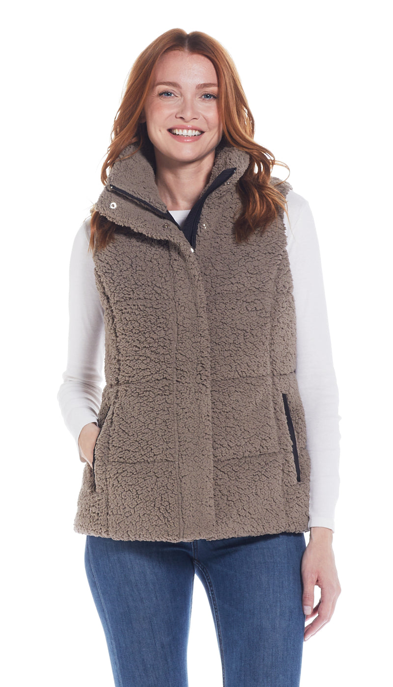 FLEECE PUFFER VEST