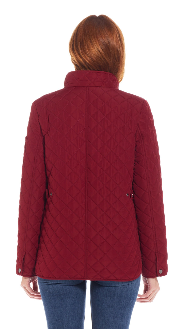 QUILTED SNAP FRONT JACKET