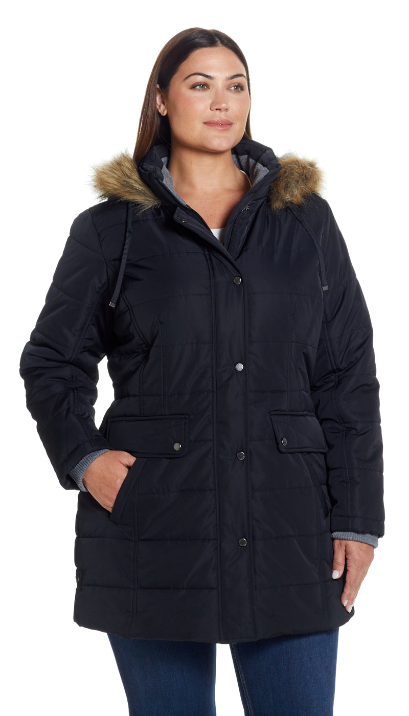 SHAPED HOODED PARKA