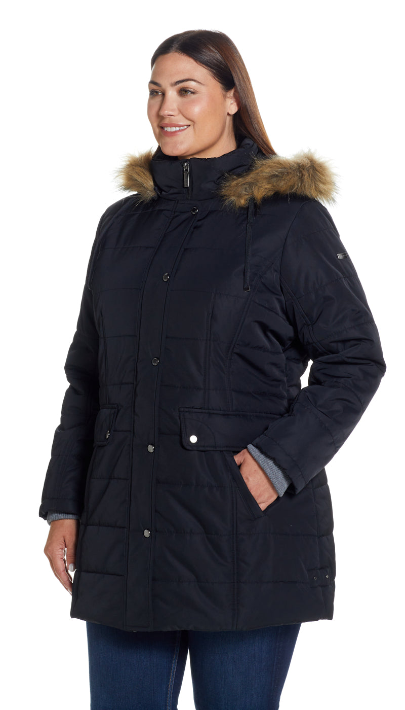 SHAPED HOODED PARKA