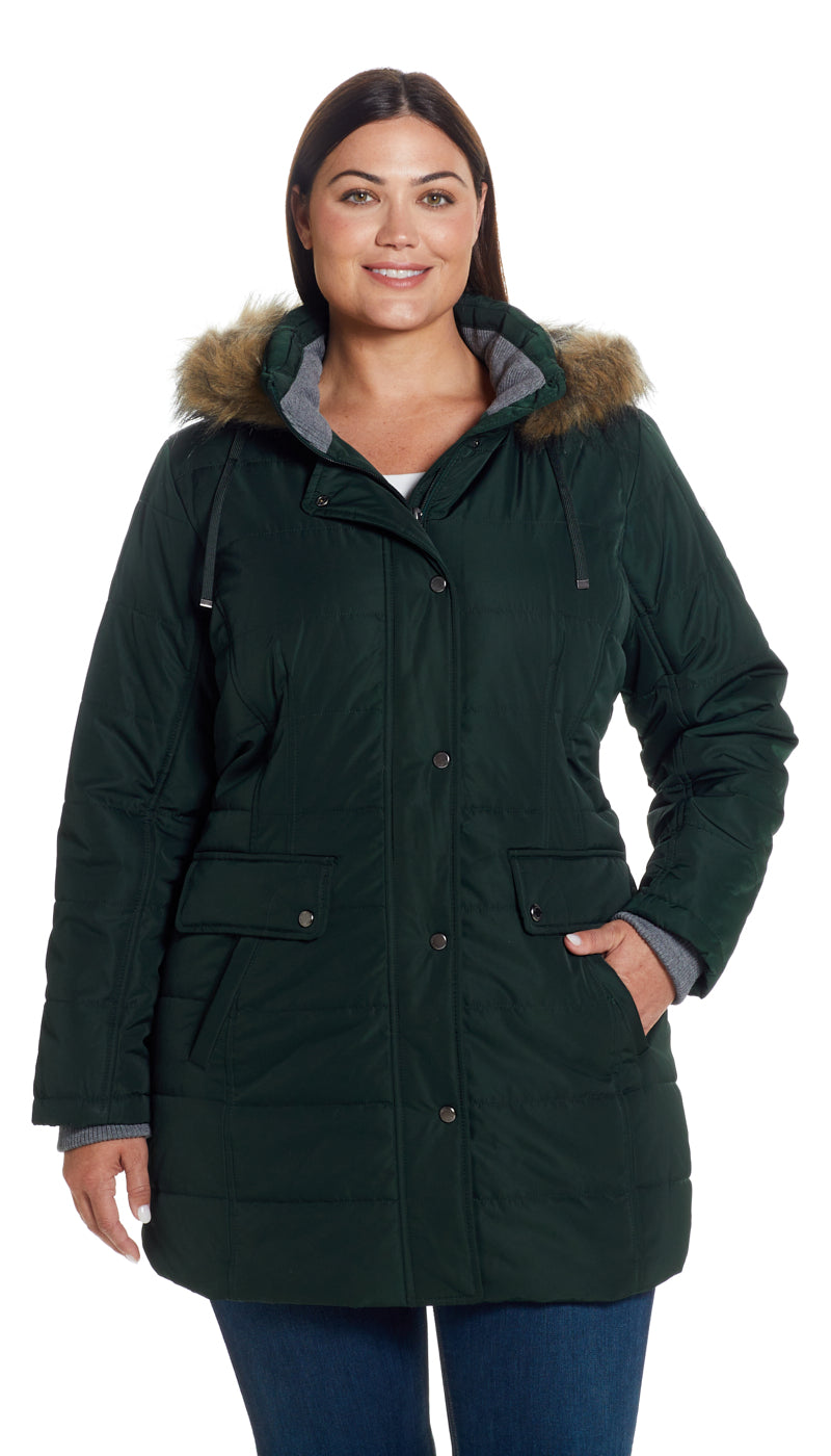 SHAPED HOODED PARKA