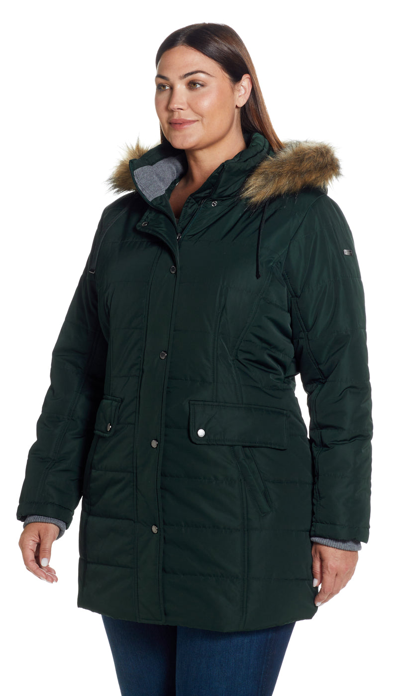 SHAPED HOODED PARKA