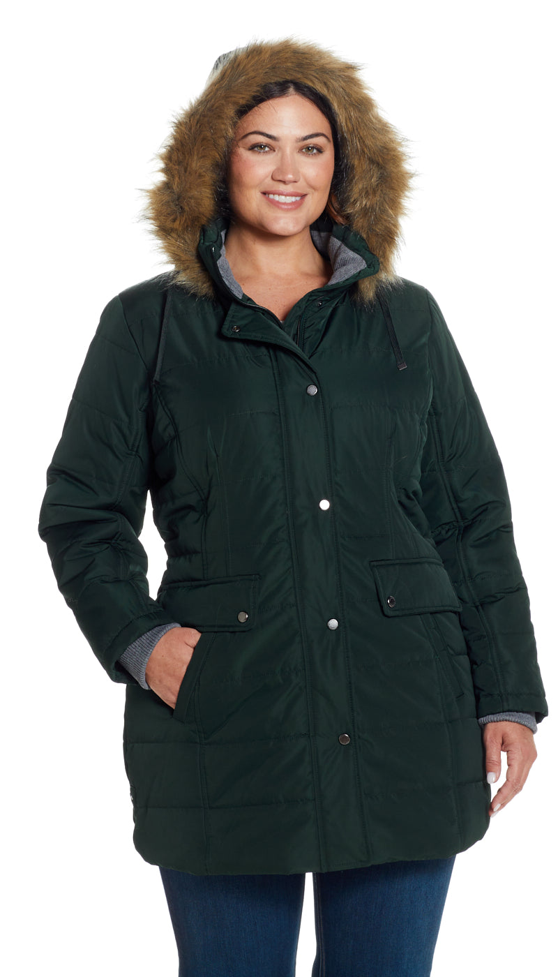 SHAPED HOODED PARKA