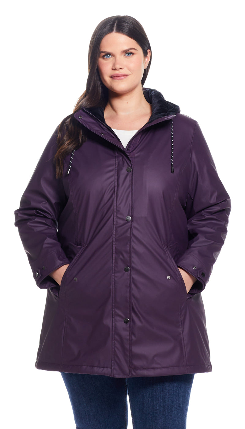 HOODED RAIN SLICKER