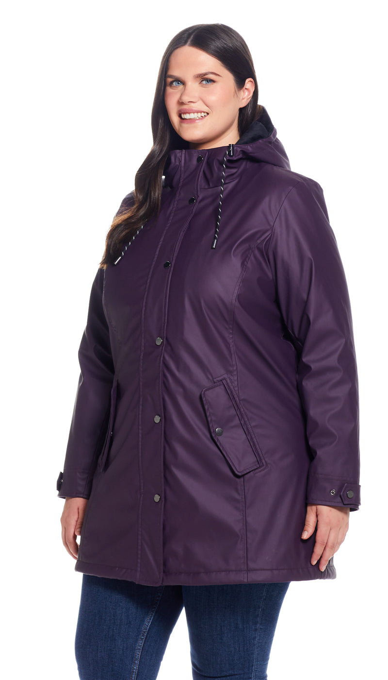 HOODED RAIN SLICKER