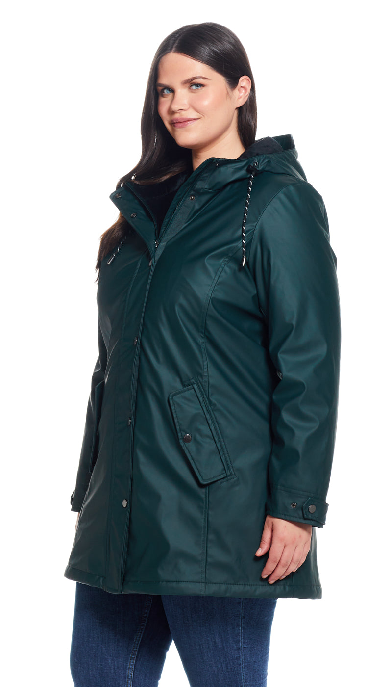 HOODED RAIN SLICKER