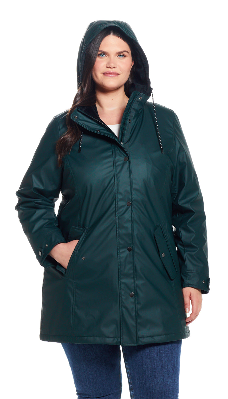 HOODED RAIN SLICKER