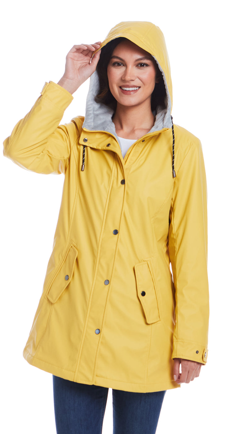 HOODED RAIN SLICKER