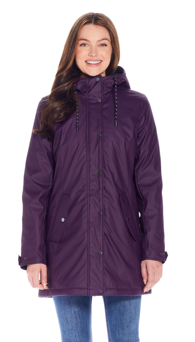 HOODED RAIN SLICKER