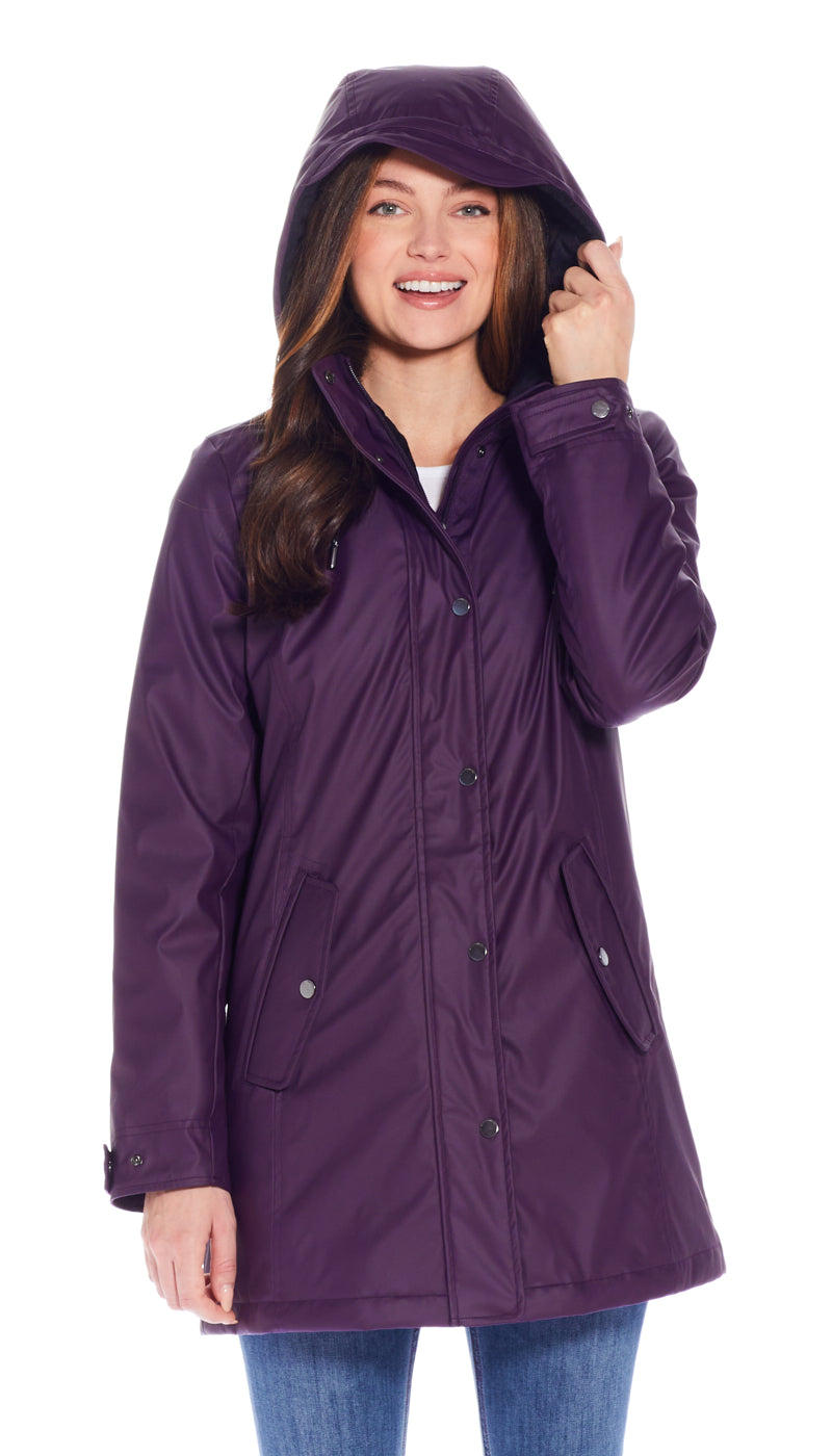 HOODED RAIN SLICKER