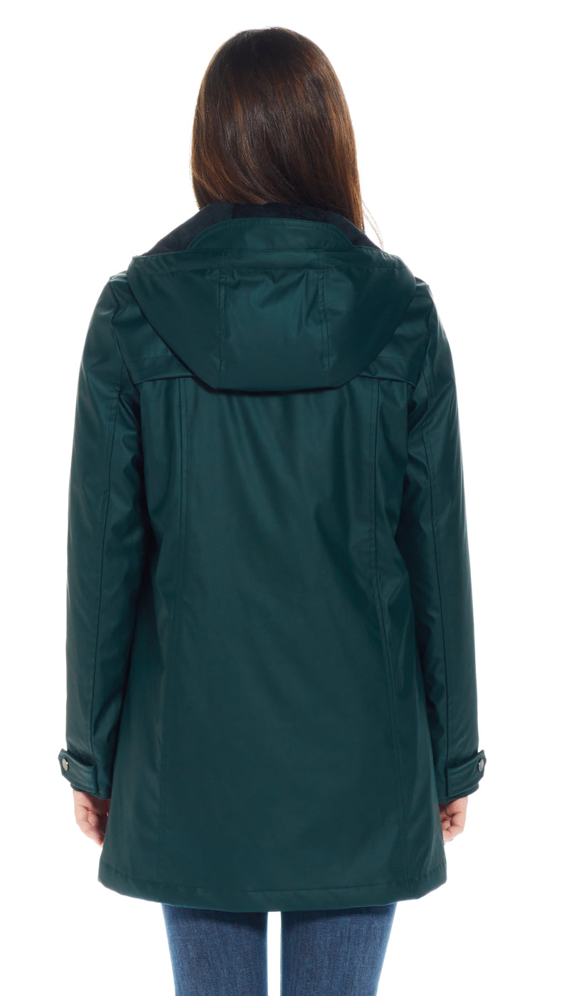 HOODED RAIN SLICKER