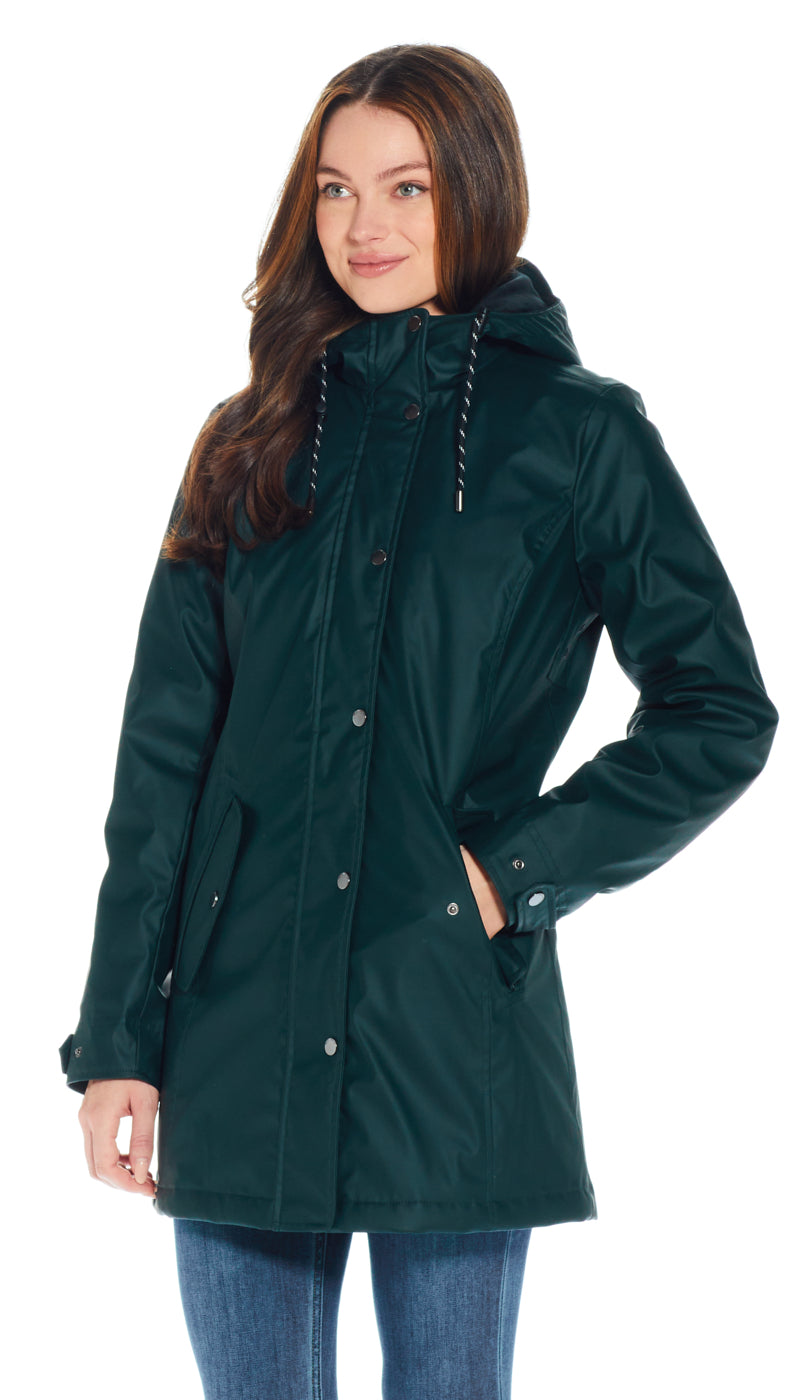 HOODED RAIN SLICKER