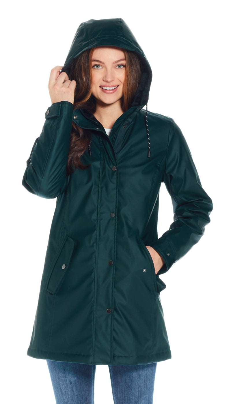 HOODED RAIN SLICKER