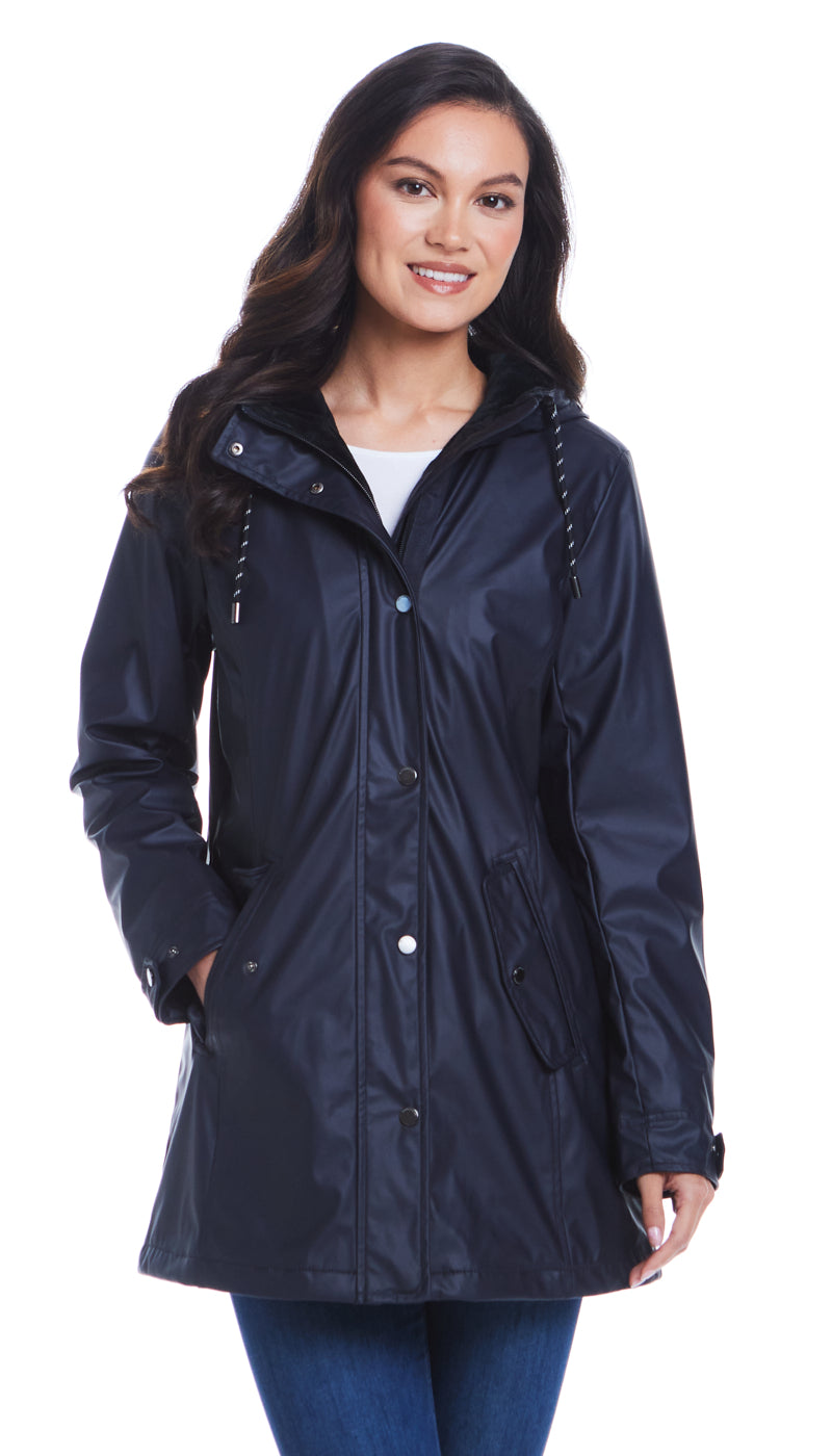 HOODED RAIN SLICKER