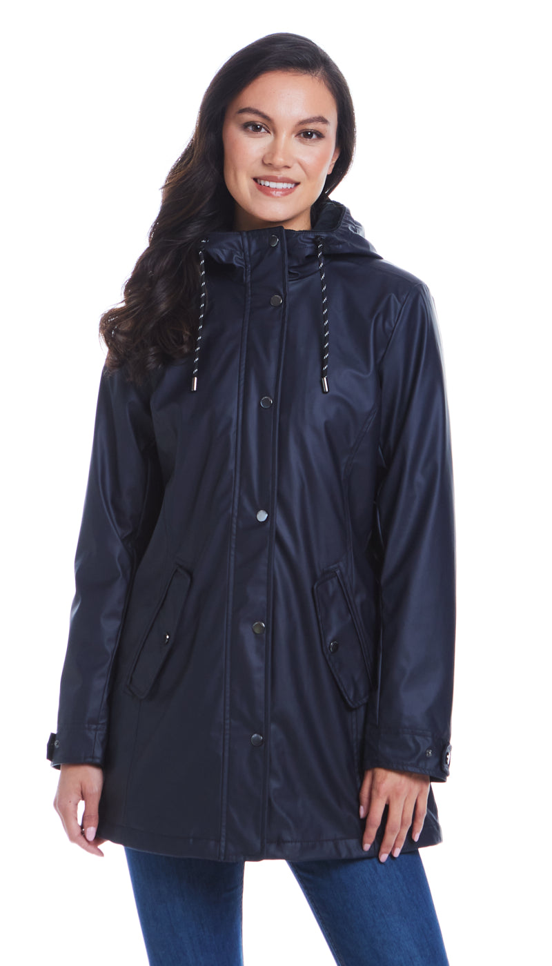 HOODED RAIN SLICKER