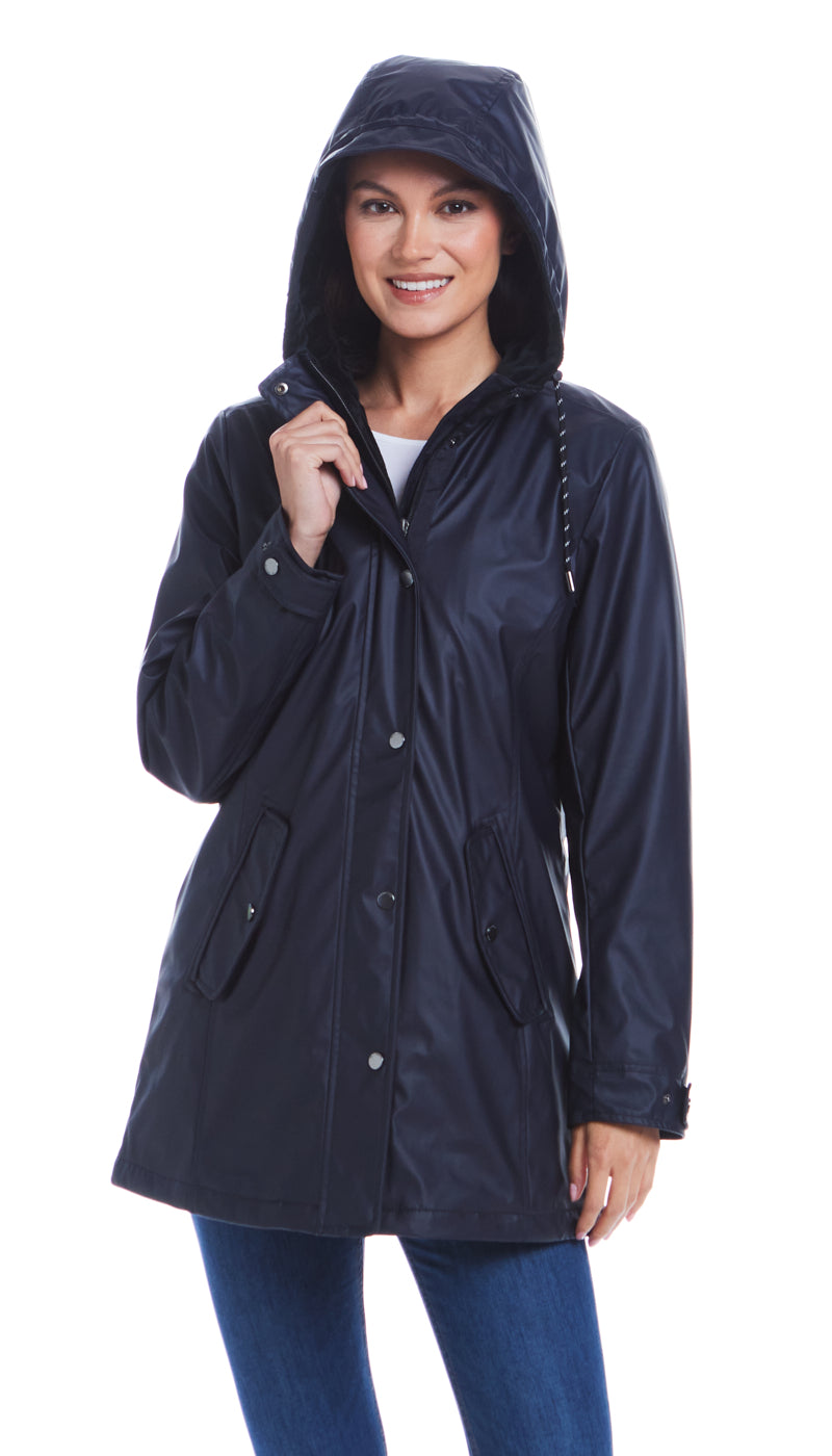 HOODED RAIN SLICKER