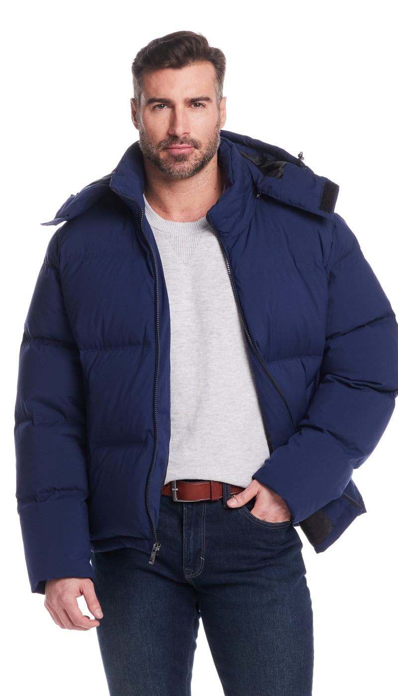 DOWN FILLED FLEX TECH PUFFER JACKET