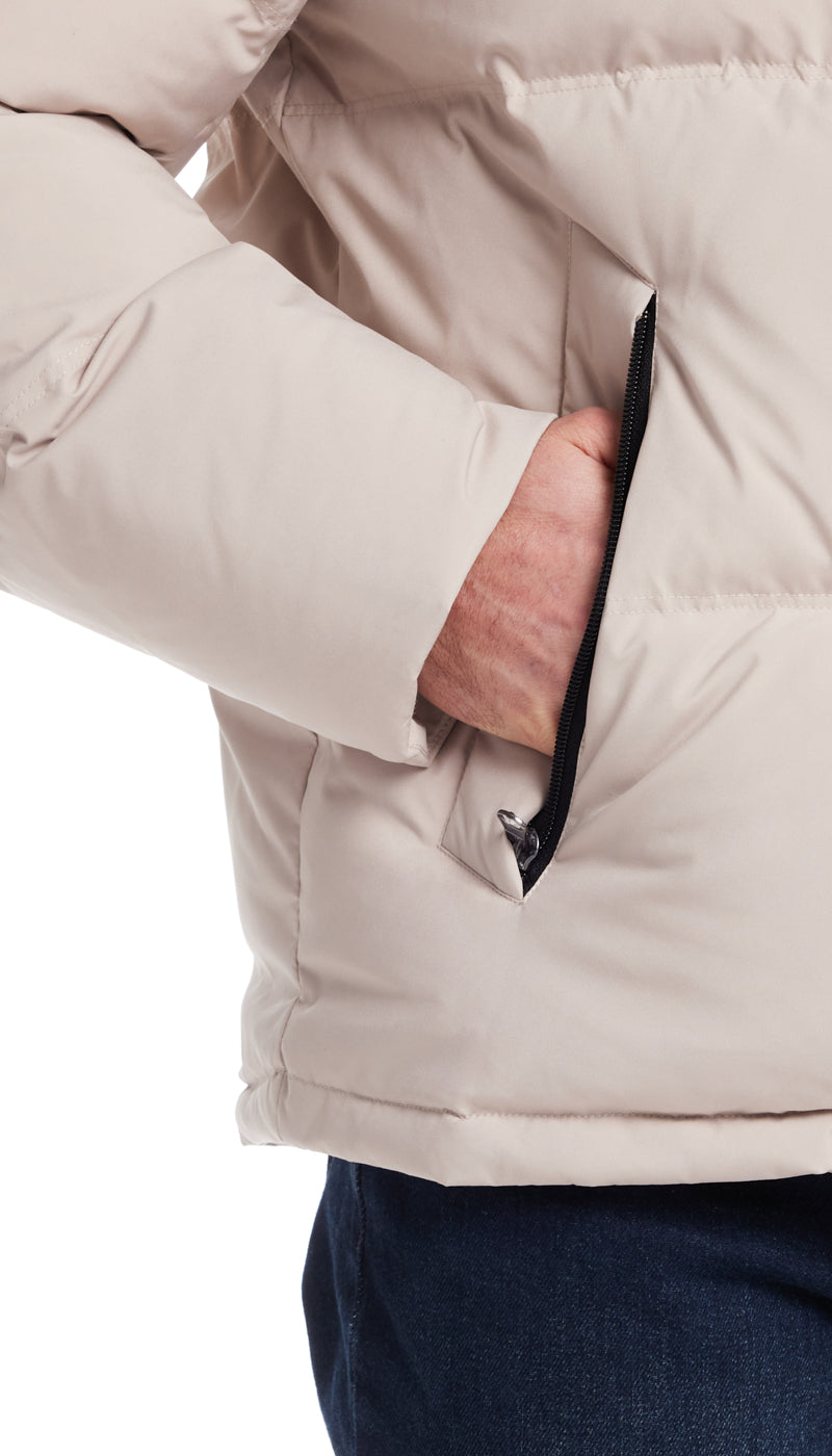 DOWN FILLED FLEX TECH PUFFER JACKET