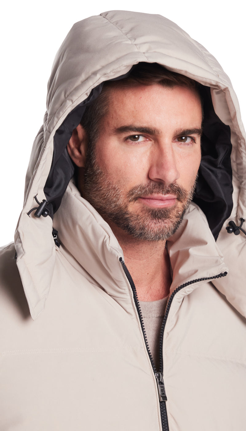 DOWN FILLED FLEX TECH PUFFER JACKET