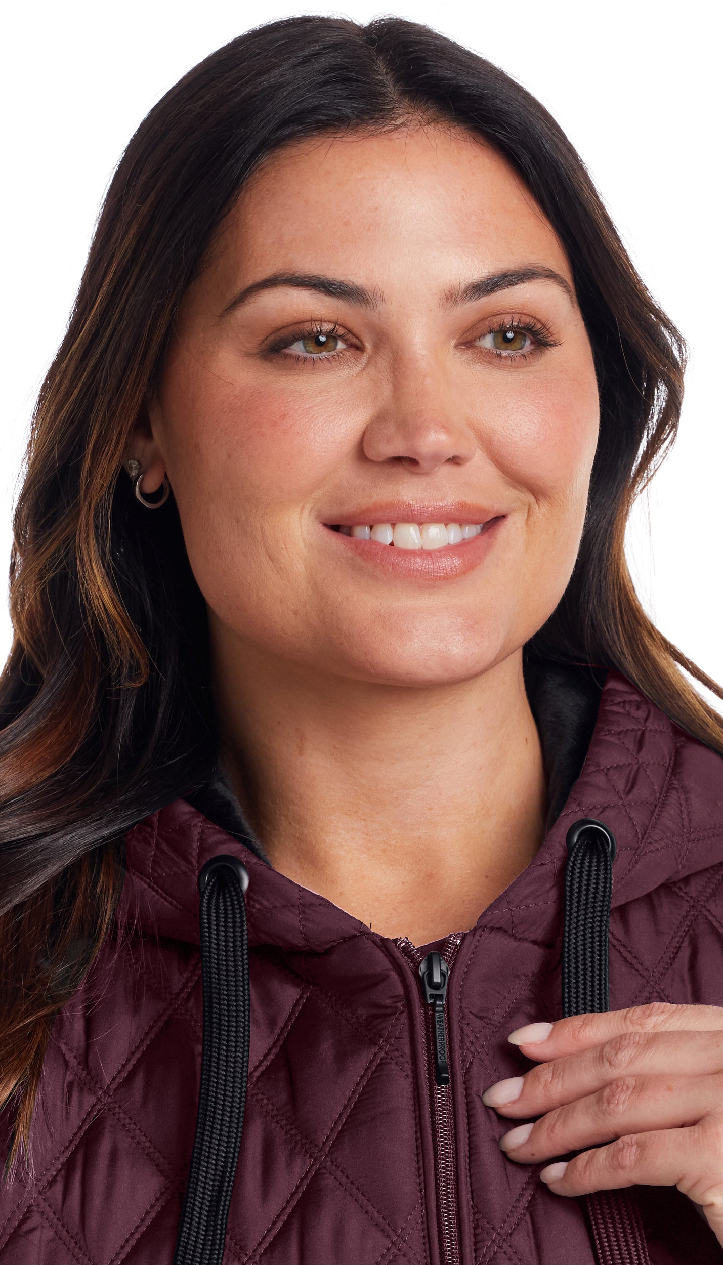 QUILTED HOODED VEST WITH PLUSH LINING