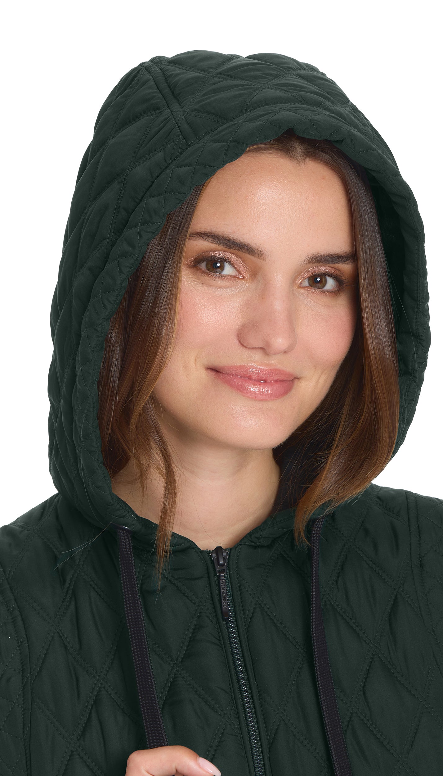 QUILTED HOODED VEST WITH PLUSH LINING