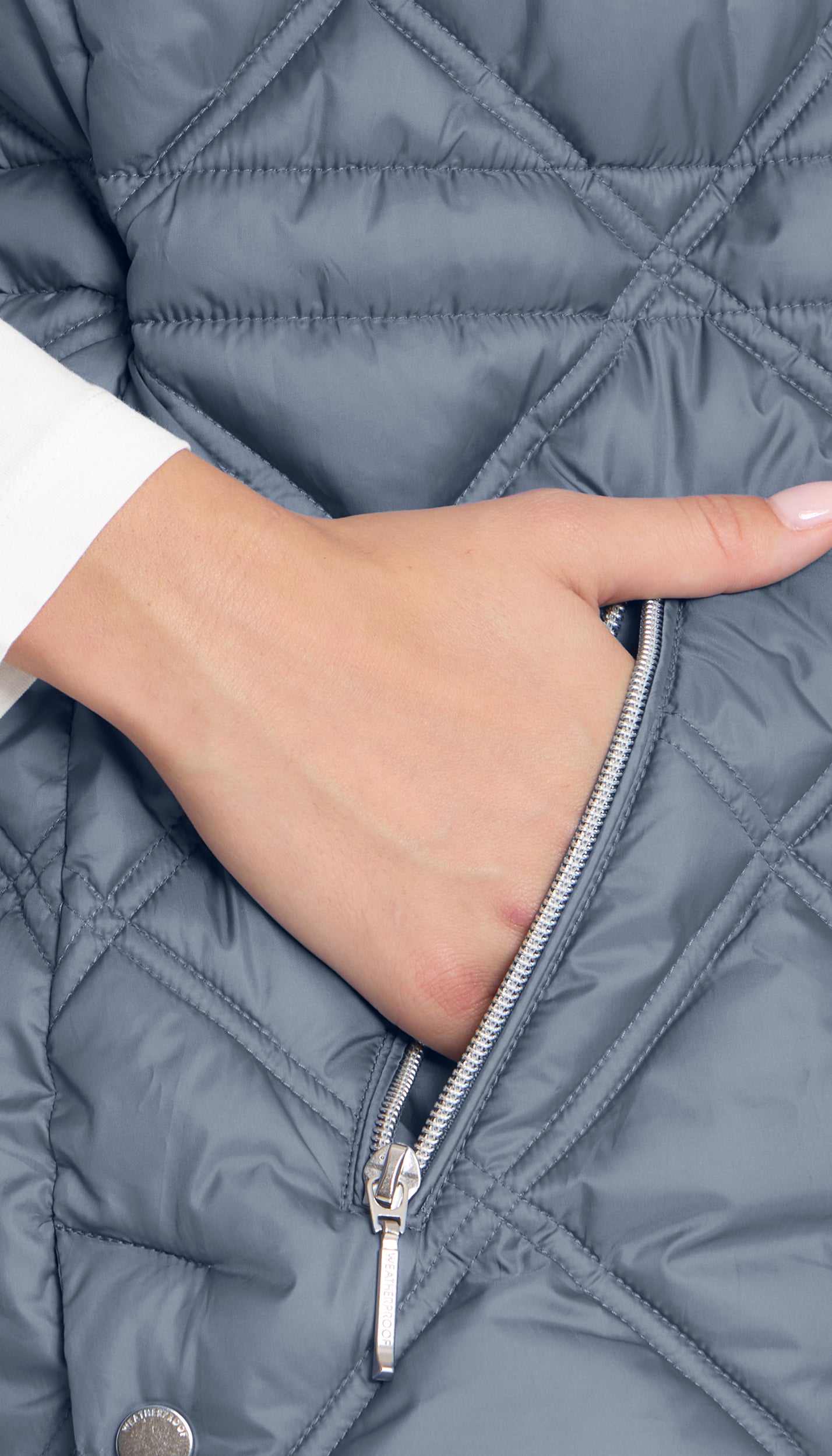 DIAMOND QUILTED LONGLINE CINCHED VEST