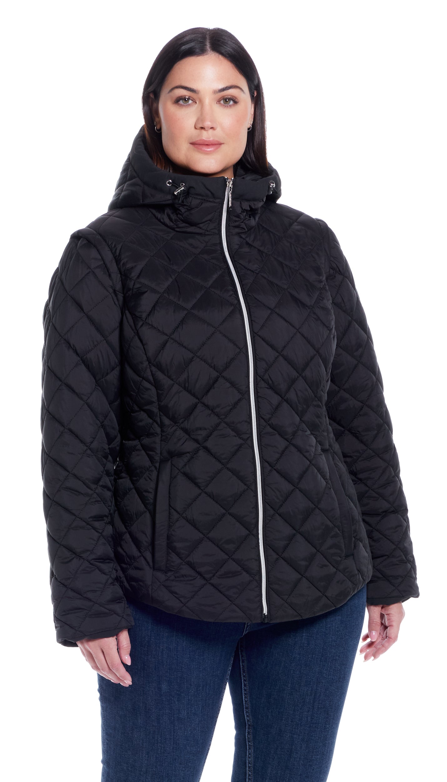 2 in 1 QUILTED JACKET TO VEST