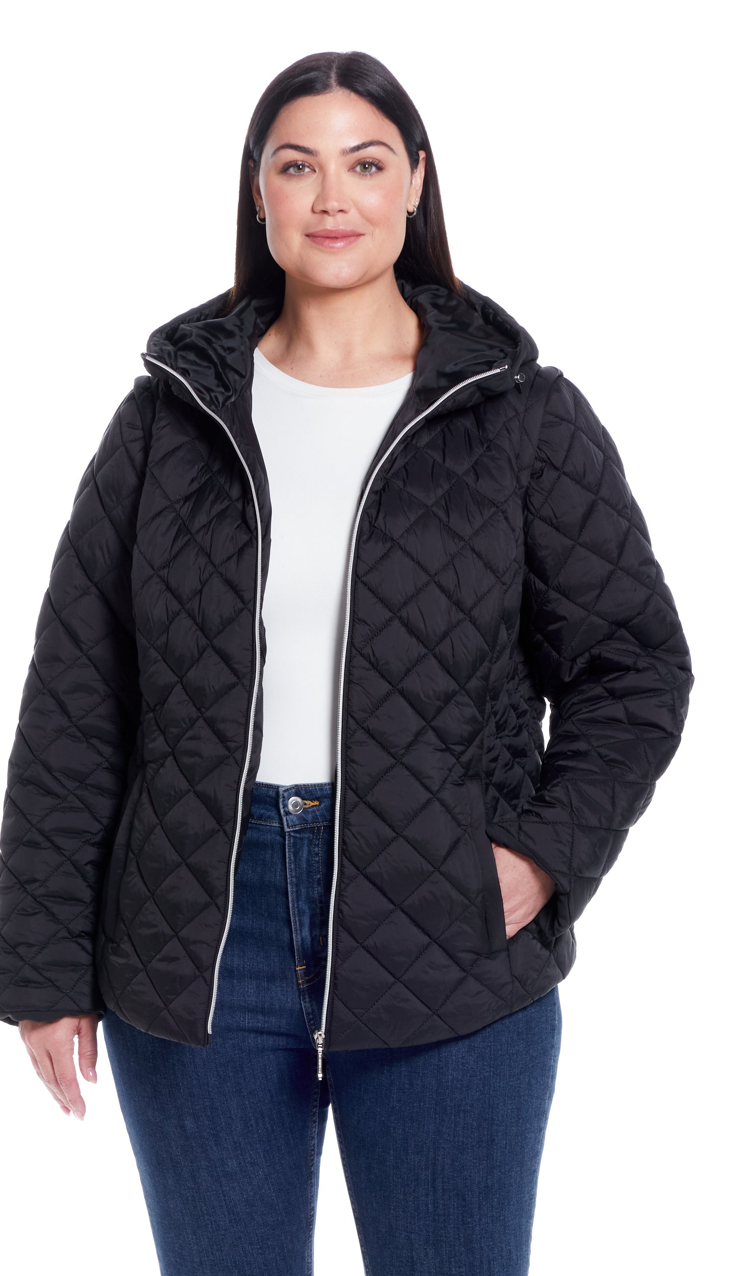 2 in 1 QUILTED JACKET TO VEST