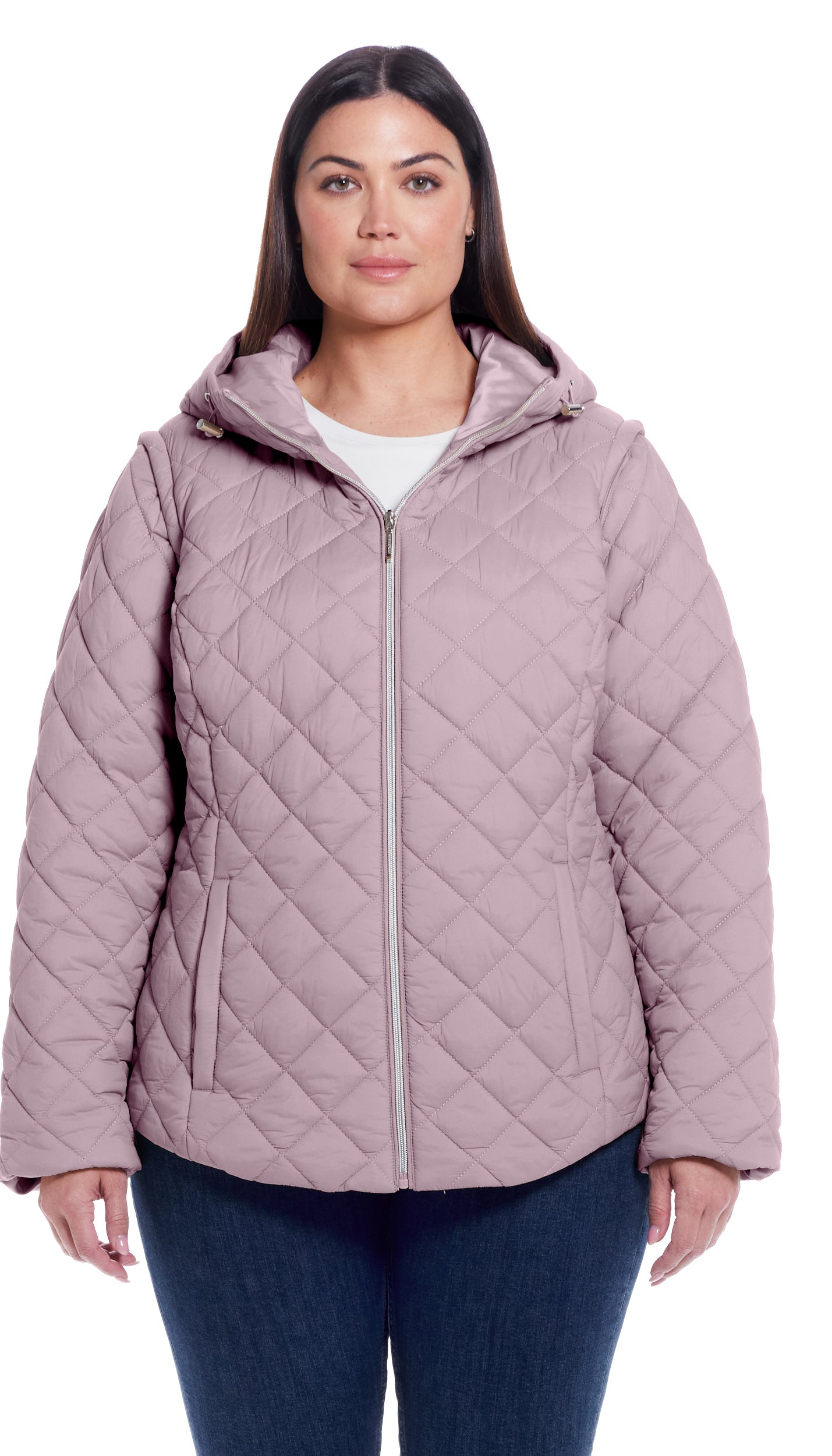 2 in 1 QUILTED JACKET TO VEST