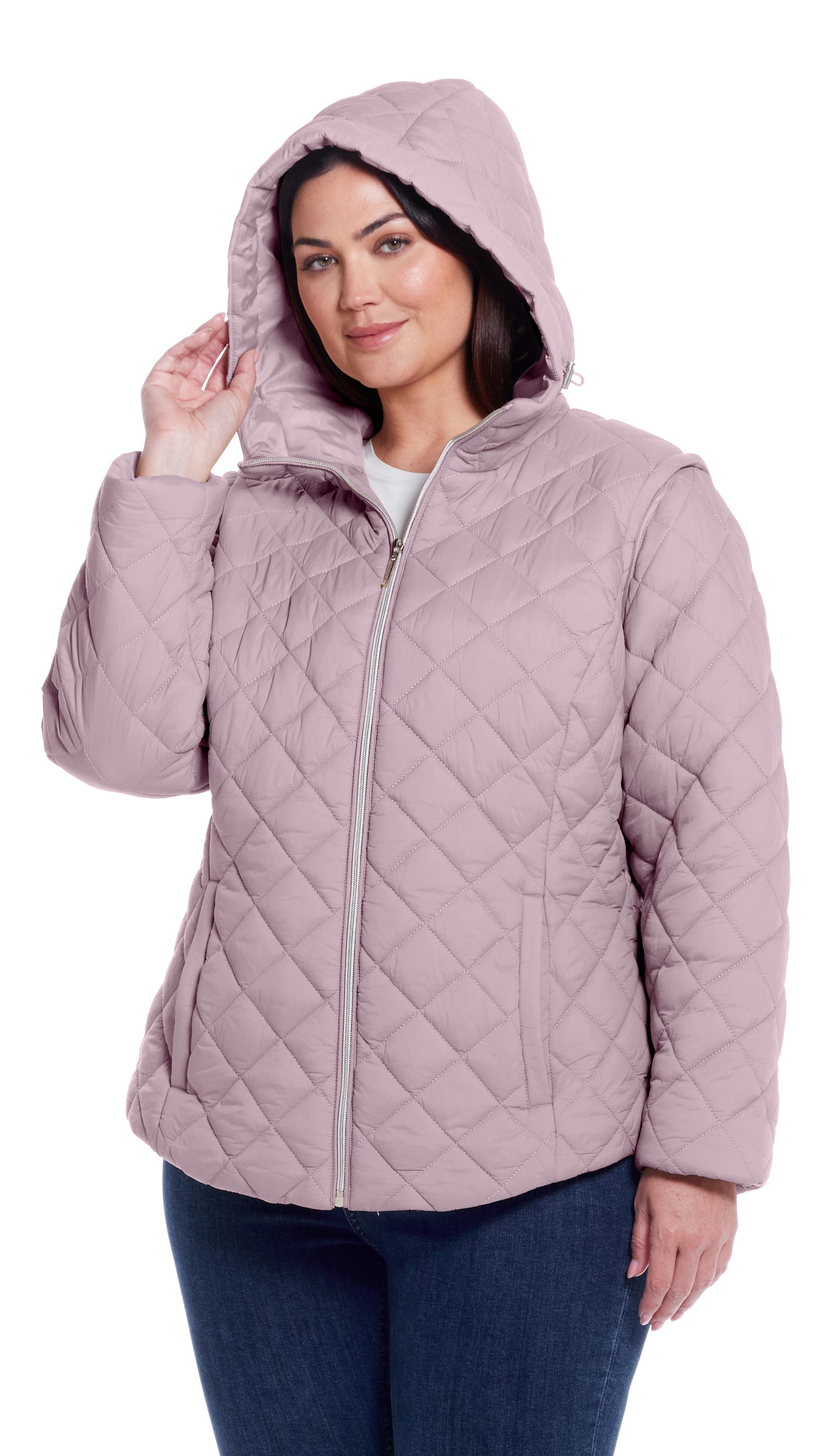 2 in 1 QUILTED JACKET TO VEST