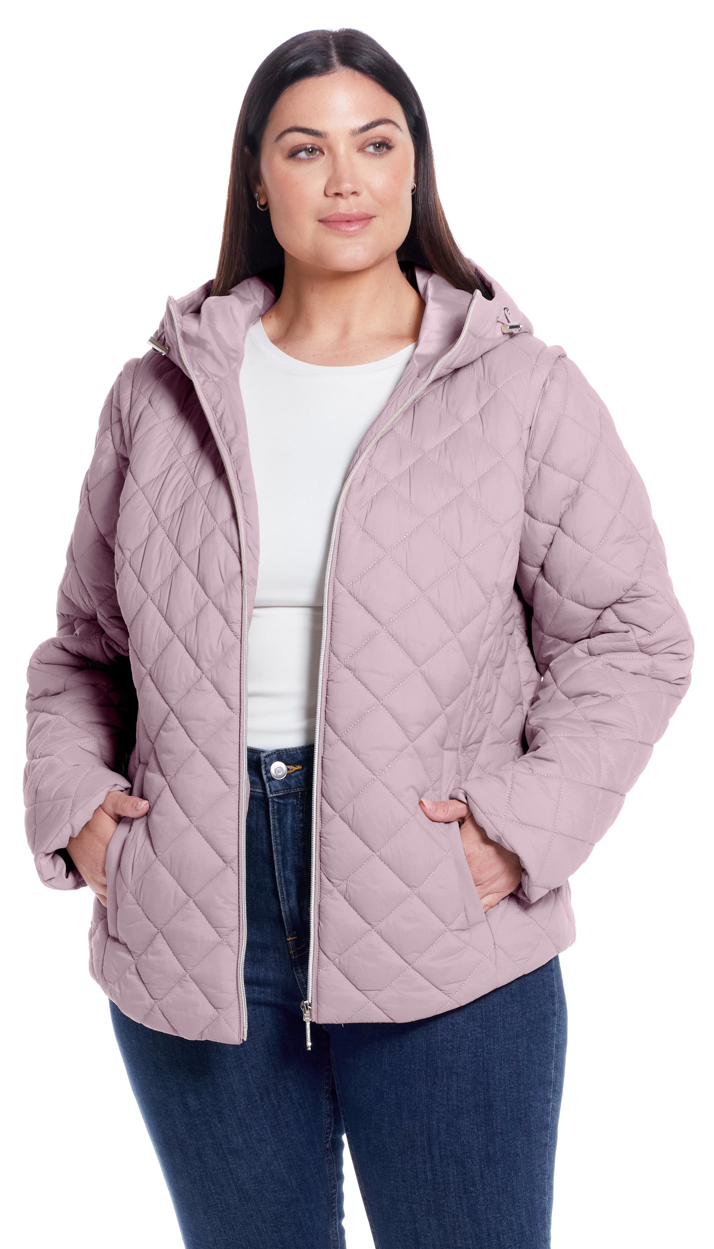 2 in 1 QUILTED JACKET TO VEST