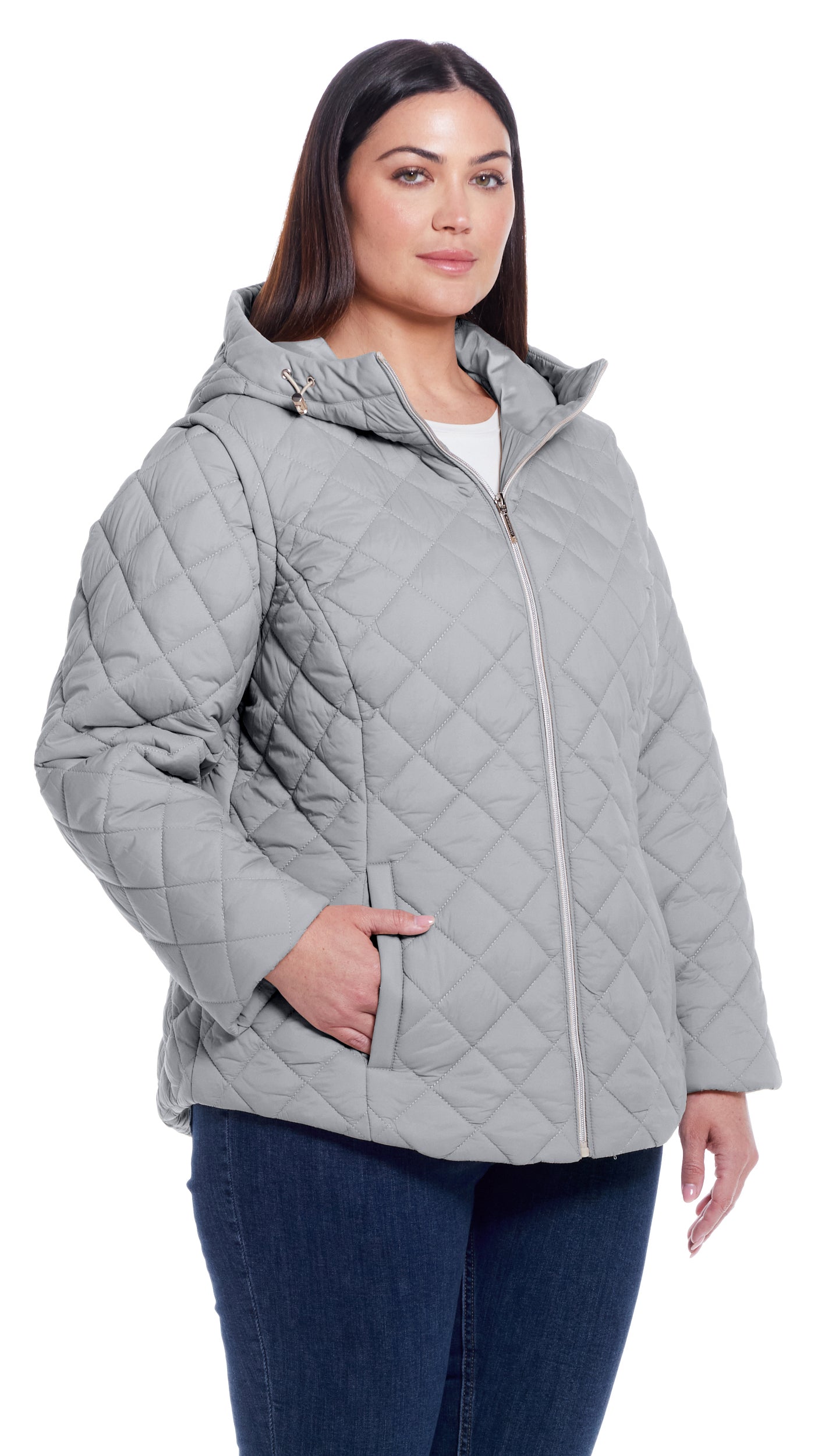 2 in 1 QUILTED JACKET TO VEST