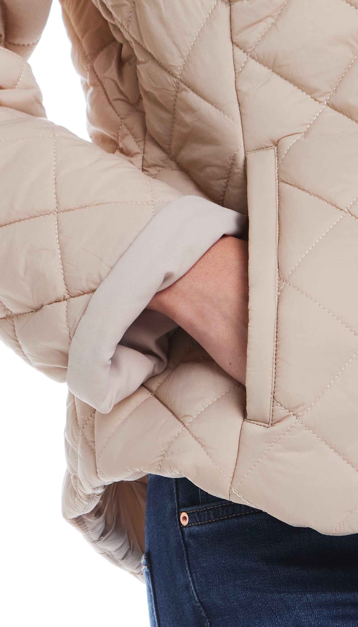 2 in 1 QUILTED JACKET TO VEST