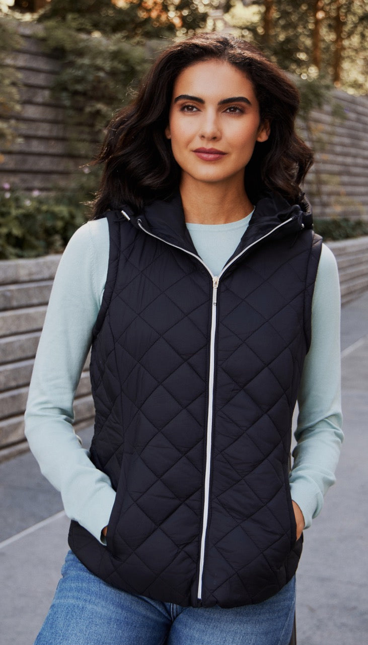 2 in 1 QUILTED JACKET TO VEST
