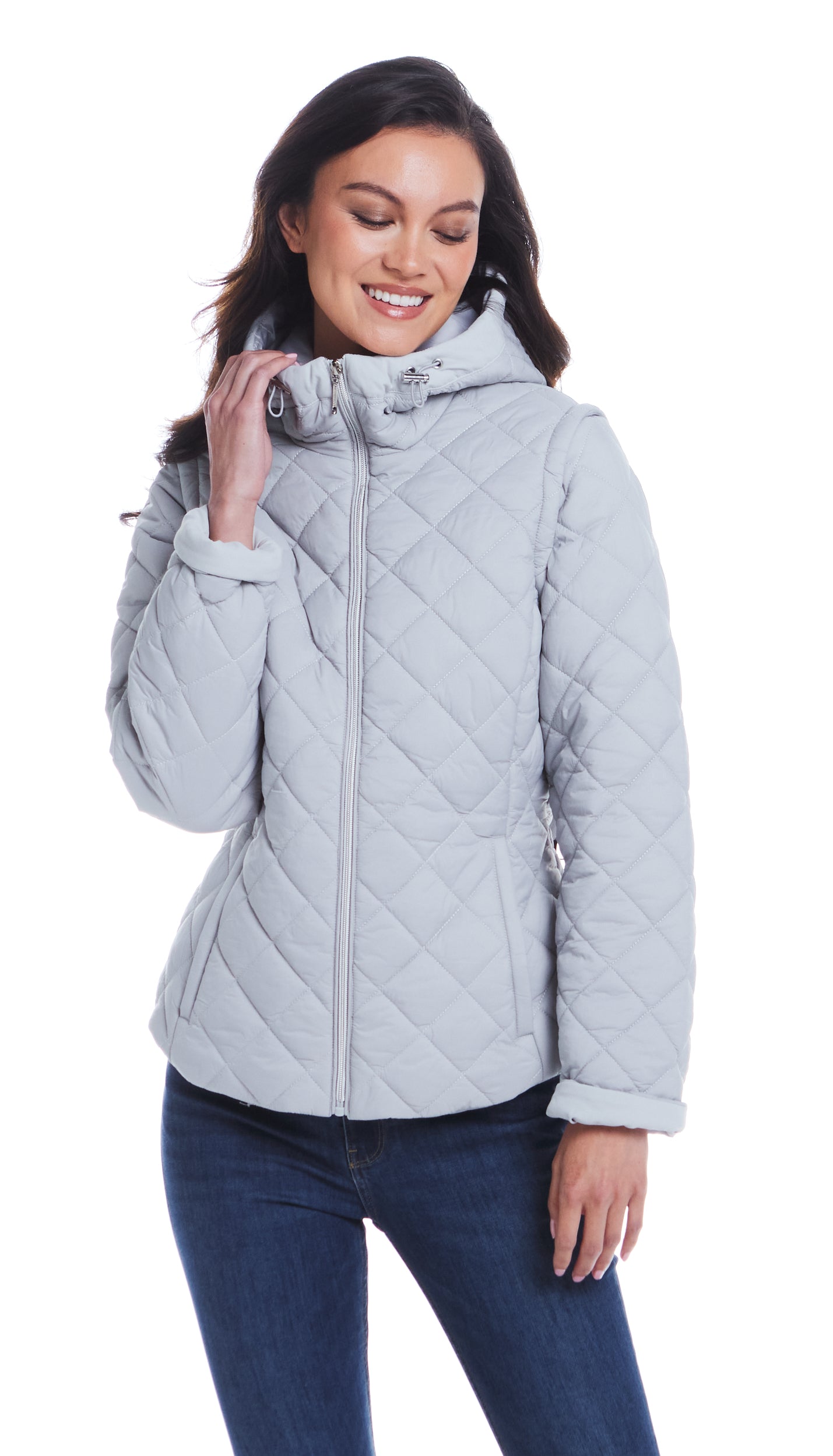 2 in 1 QUILTED JACKET TO VEST