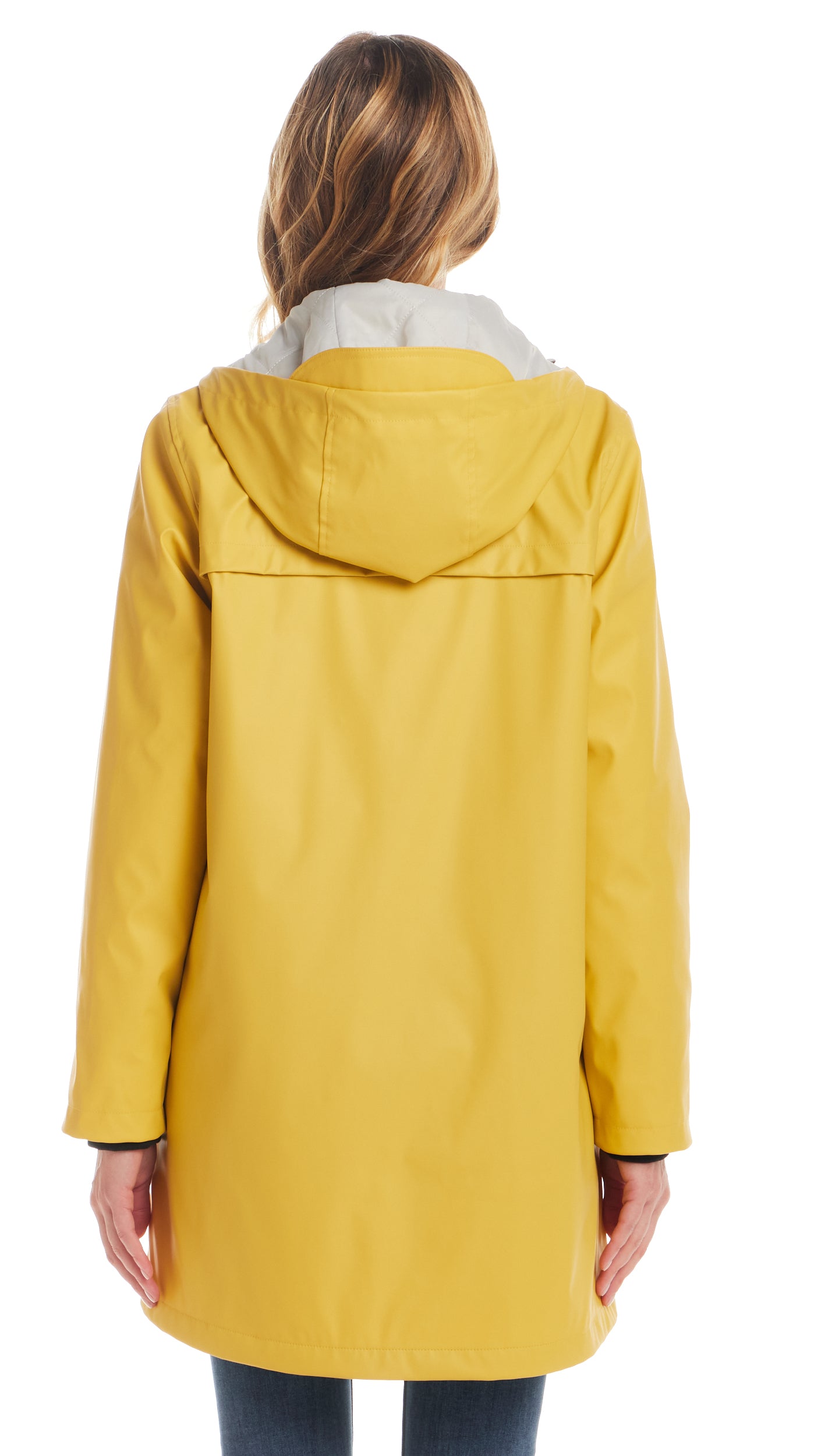HOODED A-LINE RAIN SLICKER