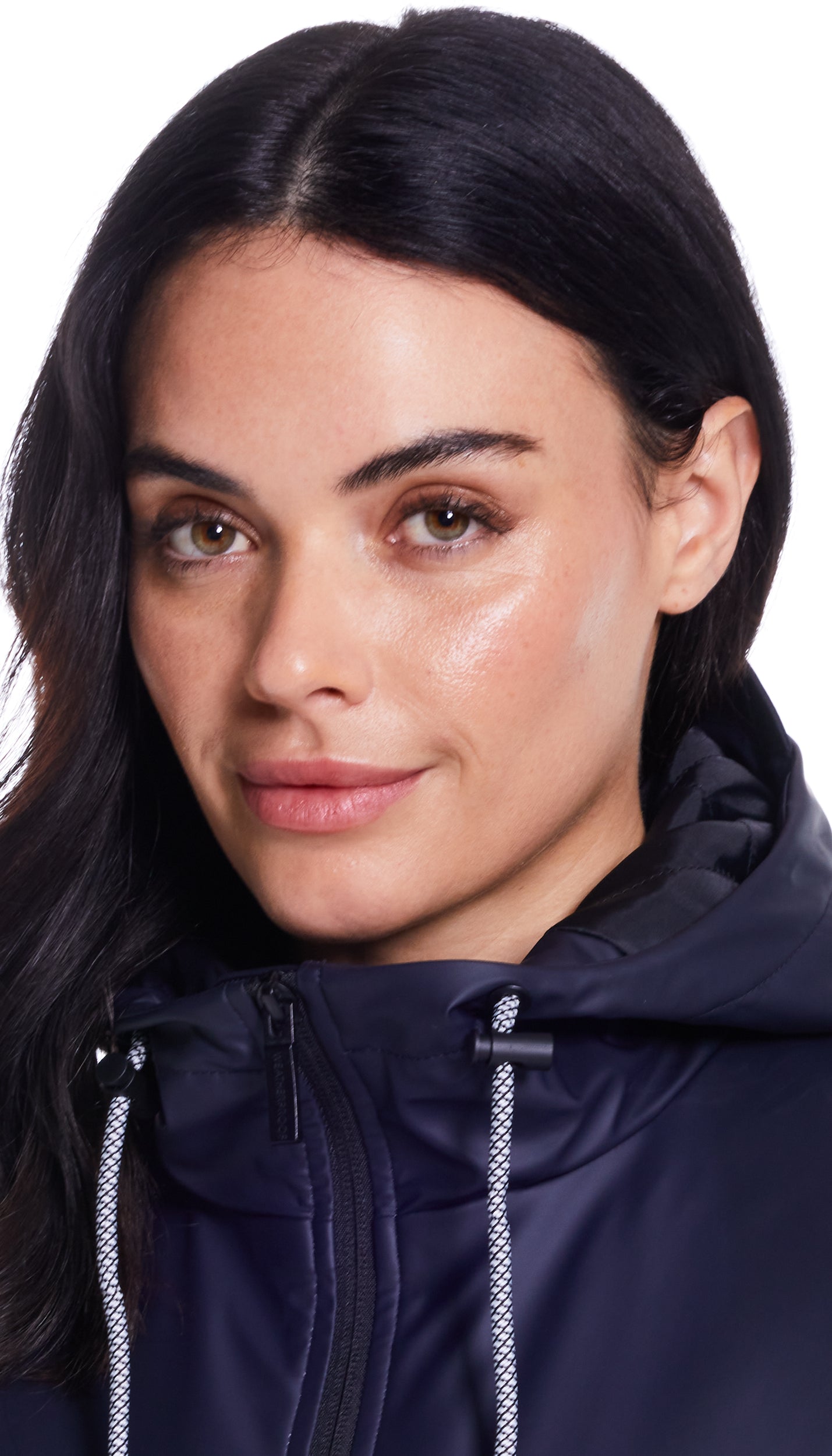 HOODED A-LINE RAIN SLICKER