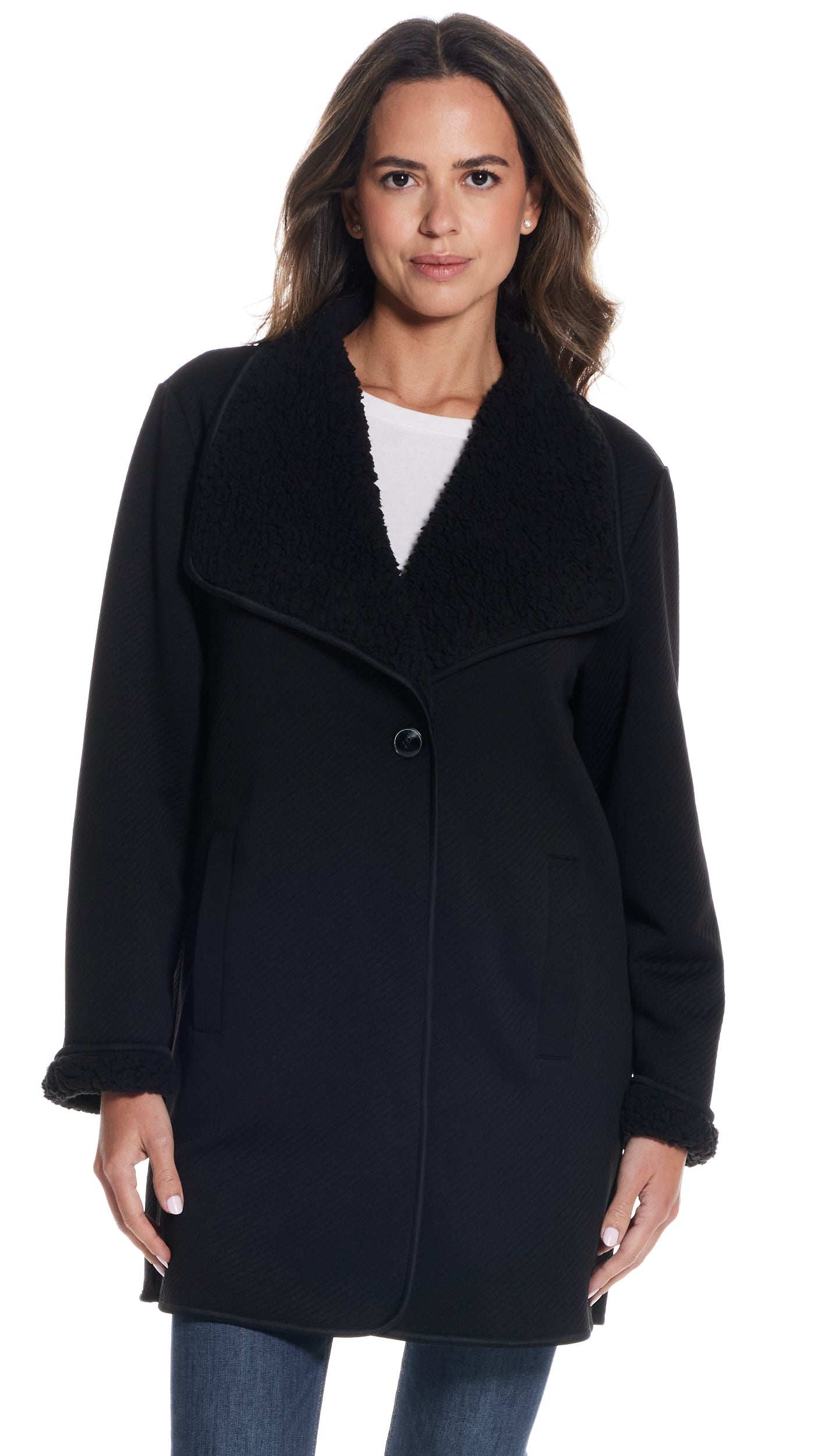 REVERSIBLE COZY COATIGAN
