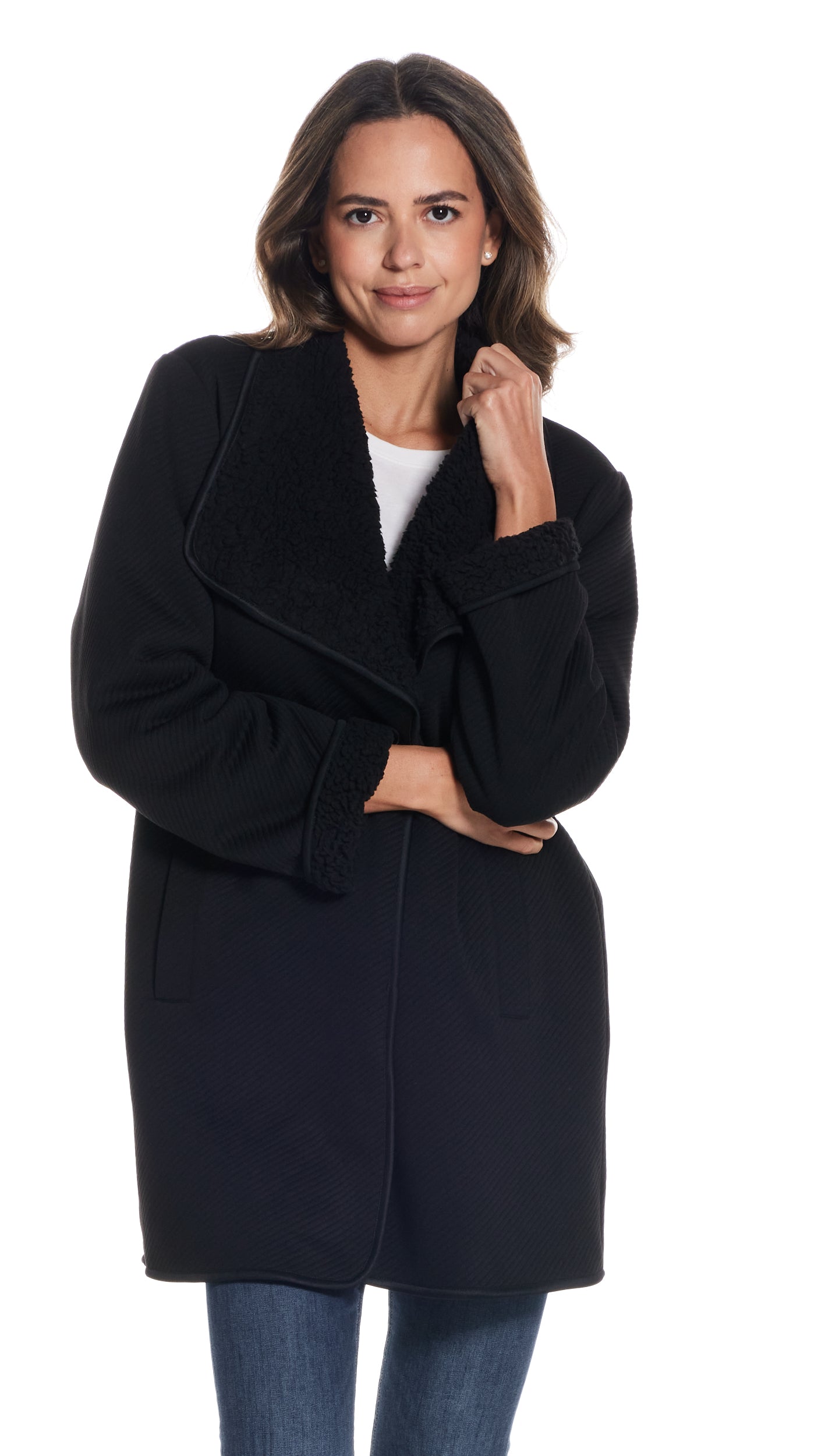 REVERSIBLE COZY COATIGAN