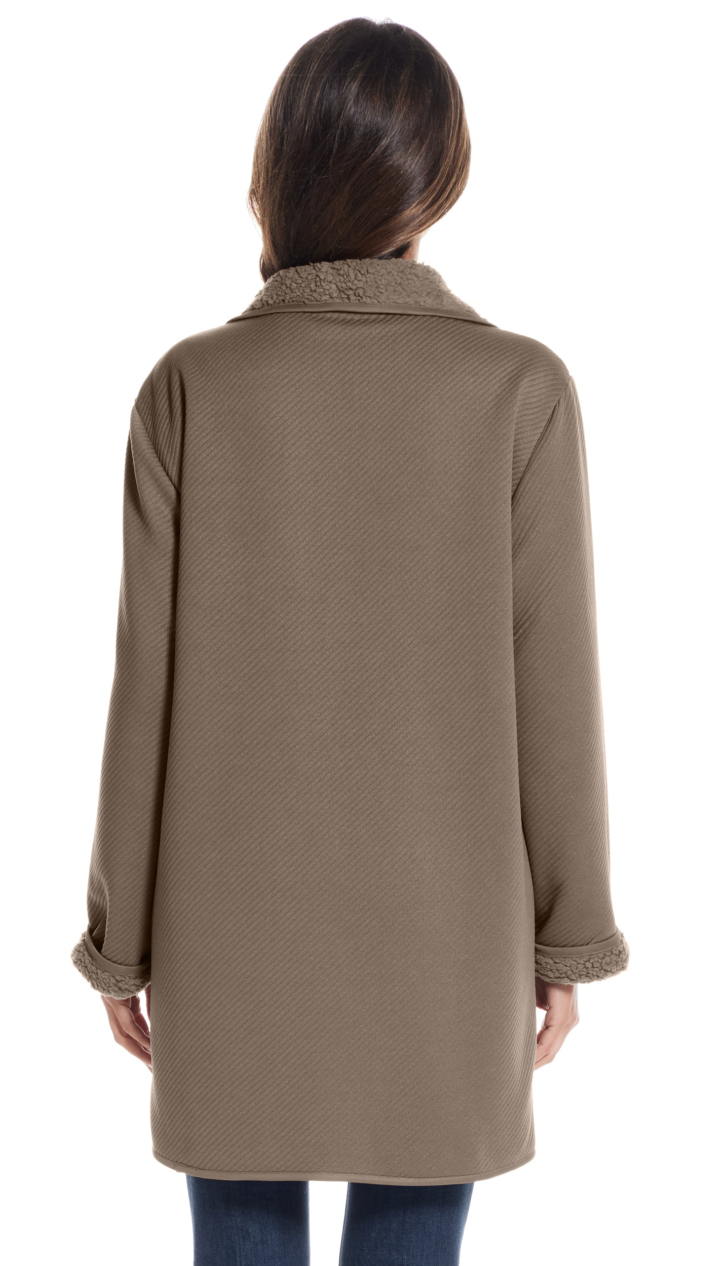 REVERSIBLE COZY COATIGAN