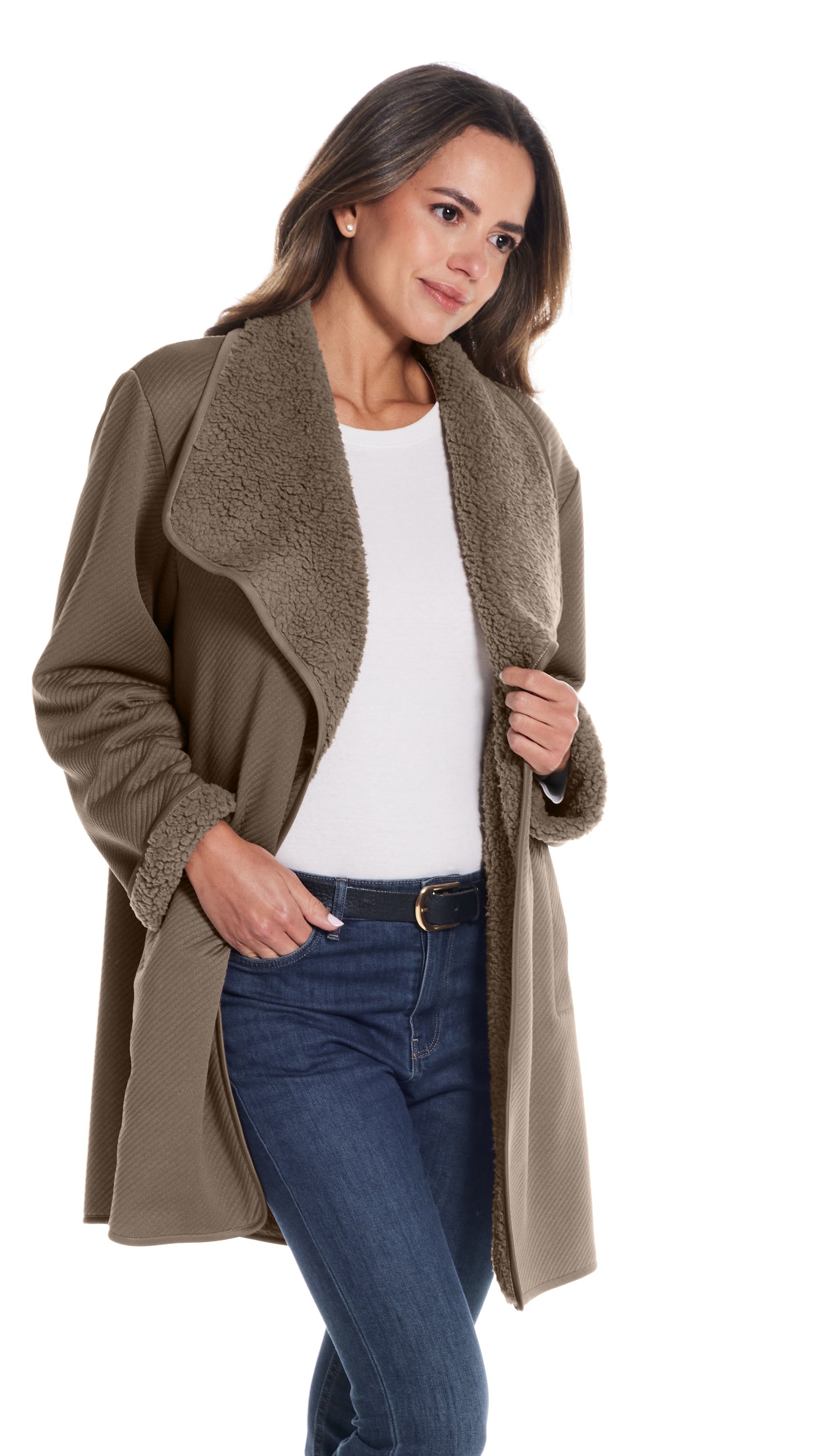 REVERSIBLE COZY COATIGAN