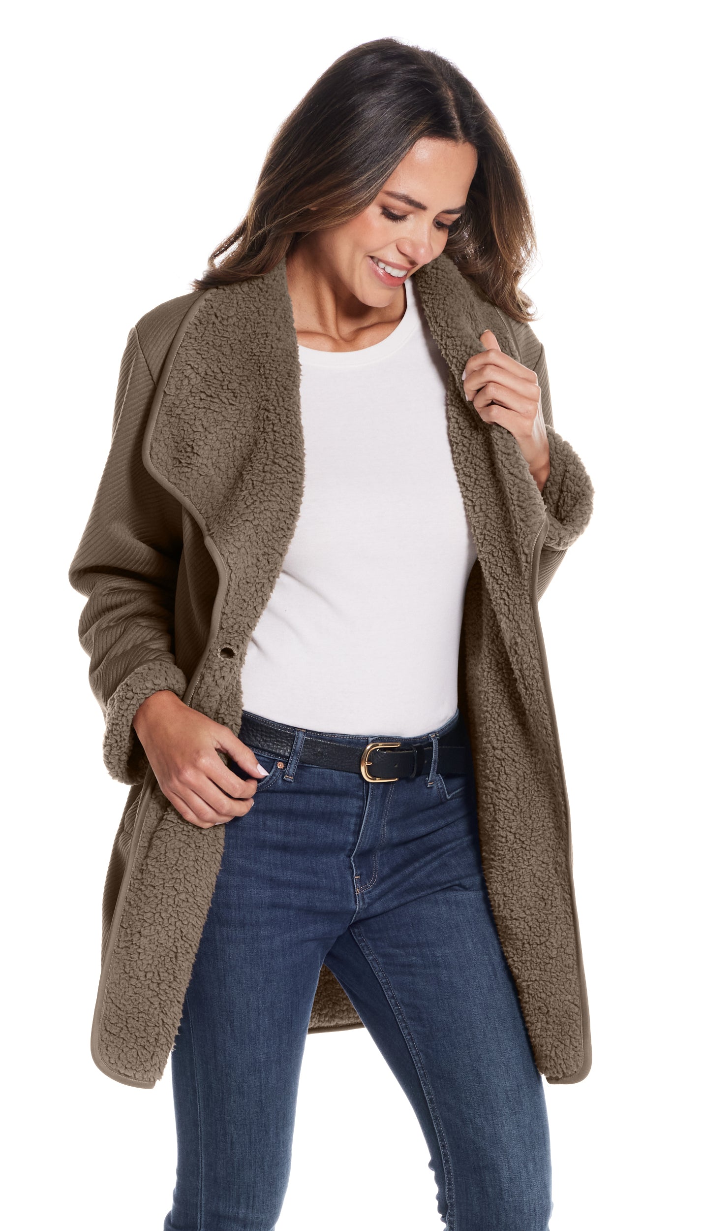 REVERSIBLE COZY COATIGAN