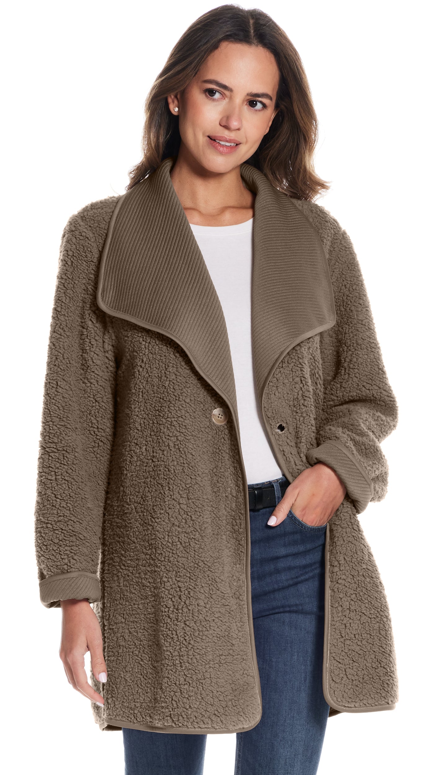 REVERSIBLE COZY COATIGAN
