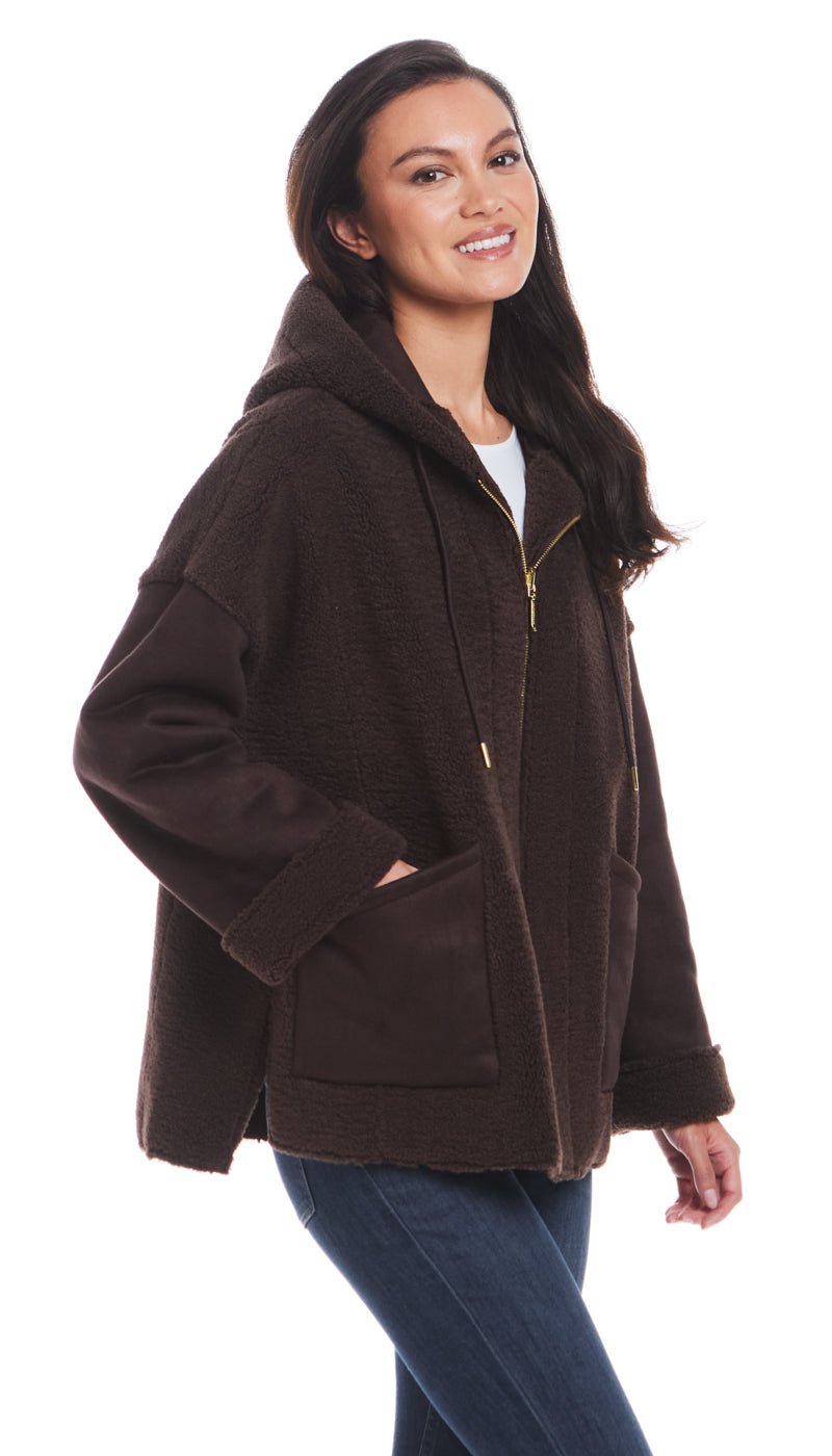 REVERSIBLE FAUX SHEARLING